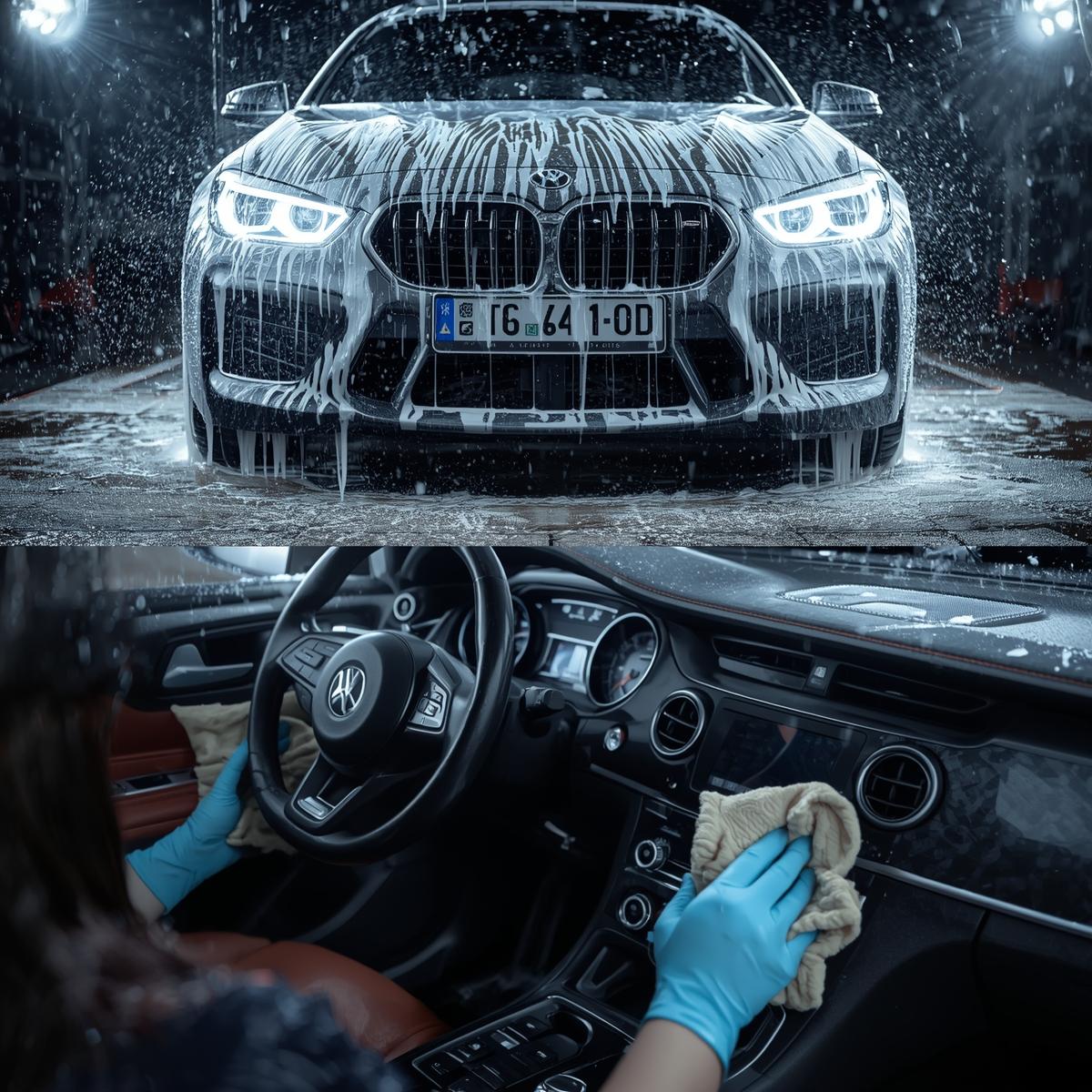 Exterior car detailing service at Kheflaxxppex Indianapolis